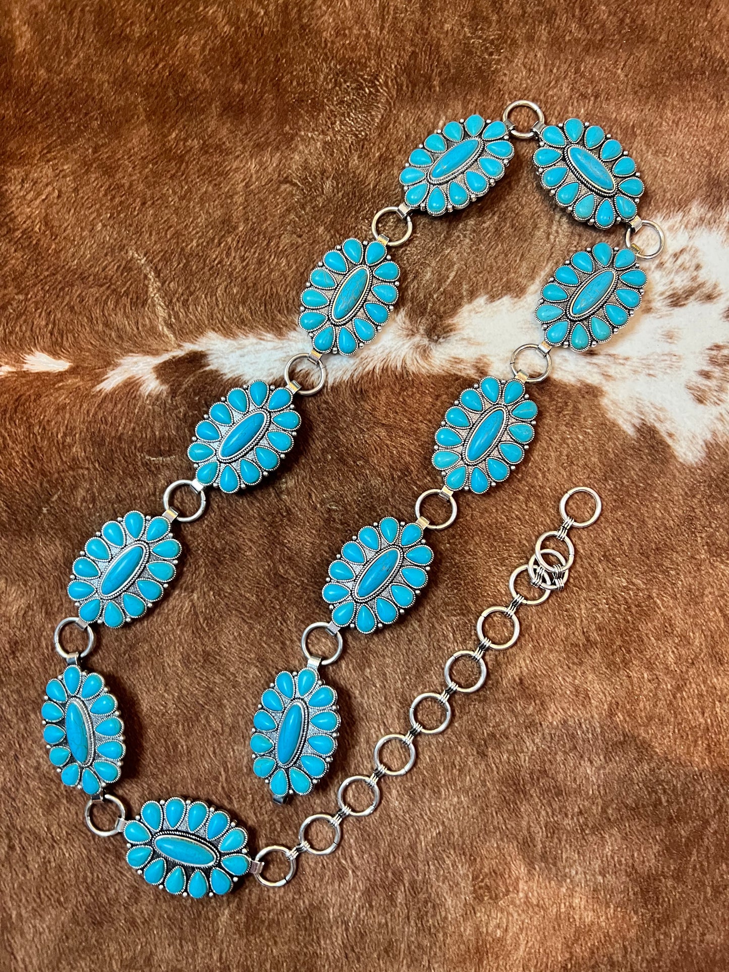 Turquoise Concho Belt