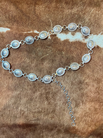 Ceinture Concho en Argent