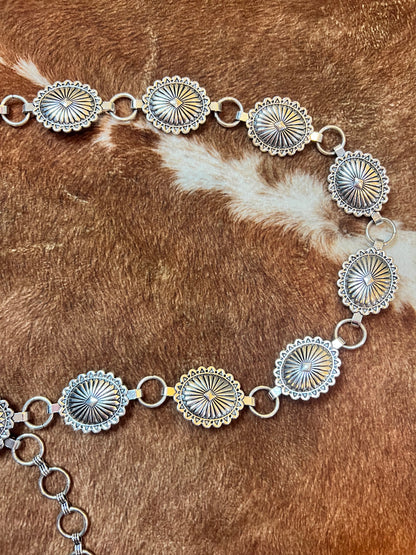 Ceinture Concho en Argent