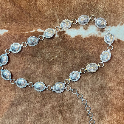 Ceinture Concho en Argent