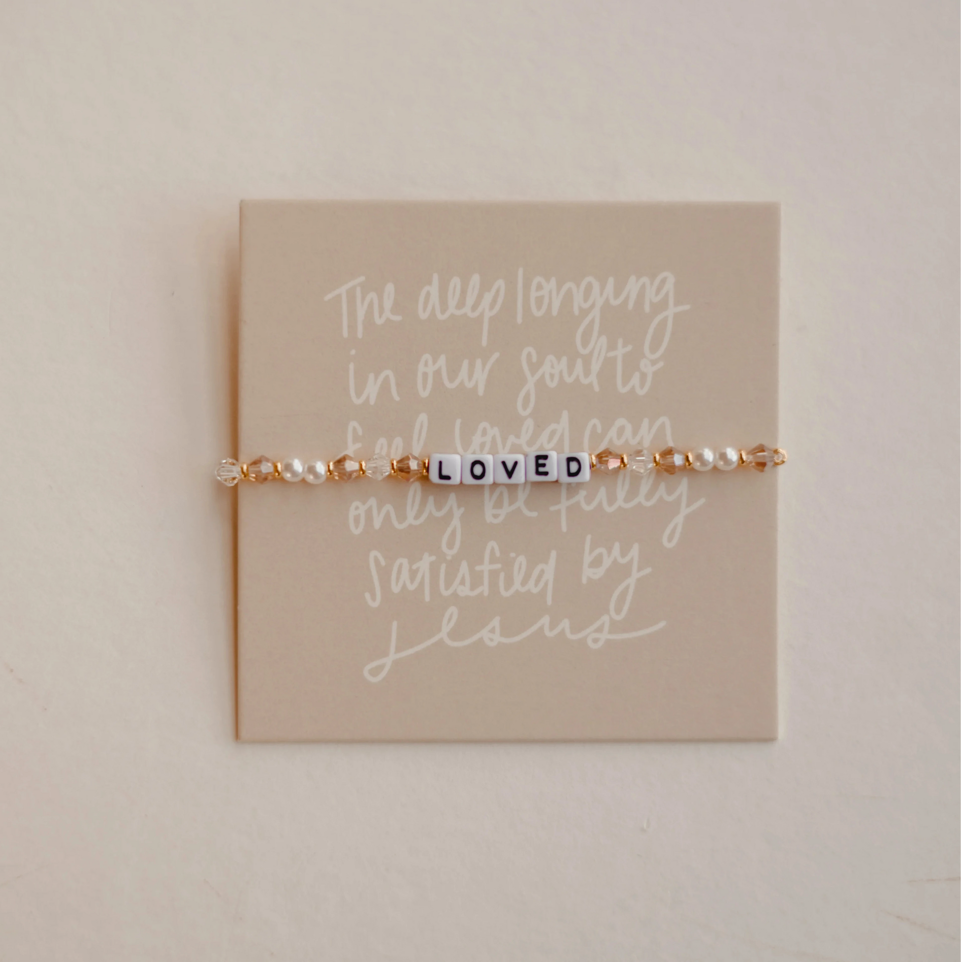 loved christian inspired faith based beaded bracelet.