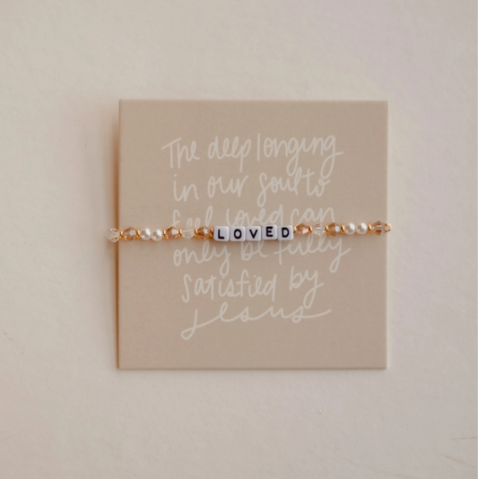 loved christian inspired faith based beaded bracelet.