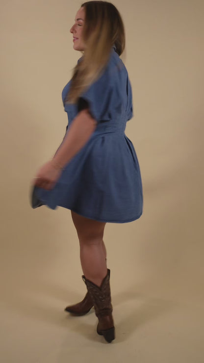 Dear Denim Mini Dress