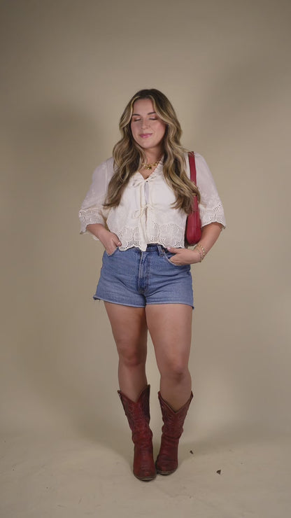Sandy Tie-Front Blouse