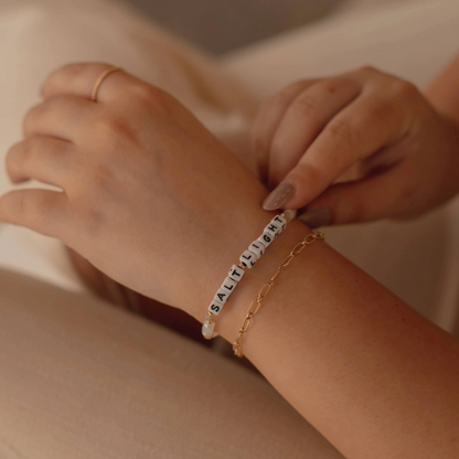 Salt + Light Beaded Bracelet