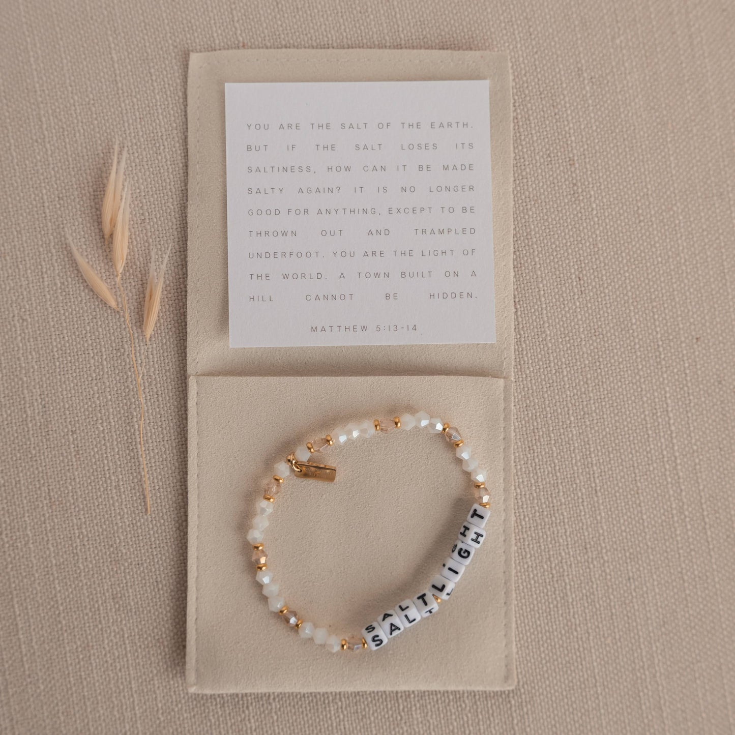 Salt + Light Beaded Bracelet