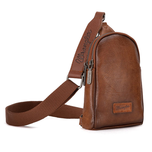 Wrangler Sling Bag/Crossbody- Brown