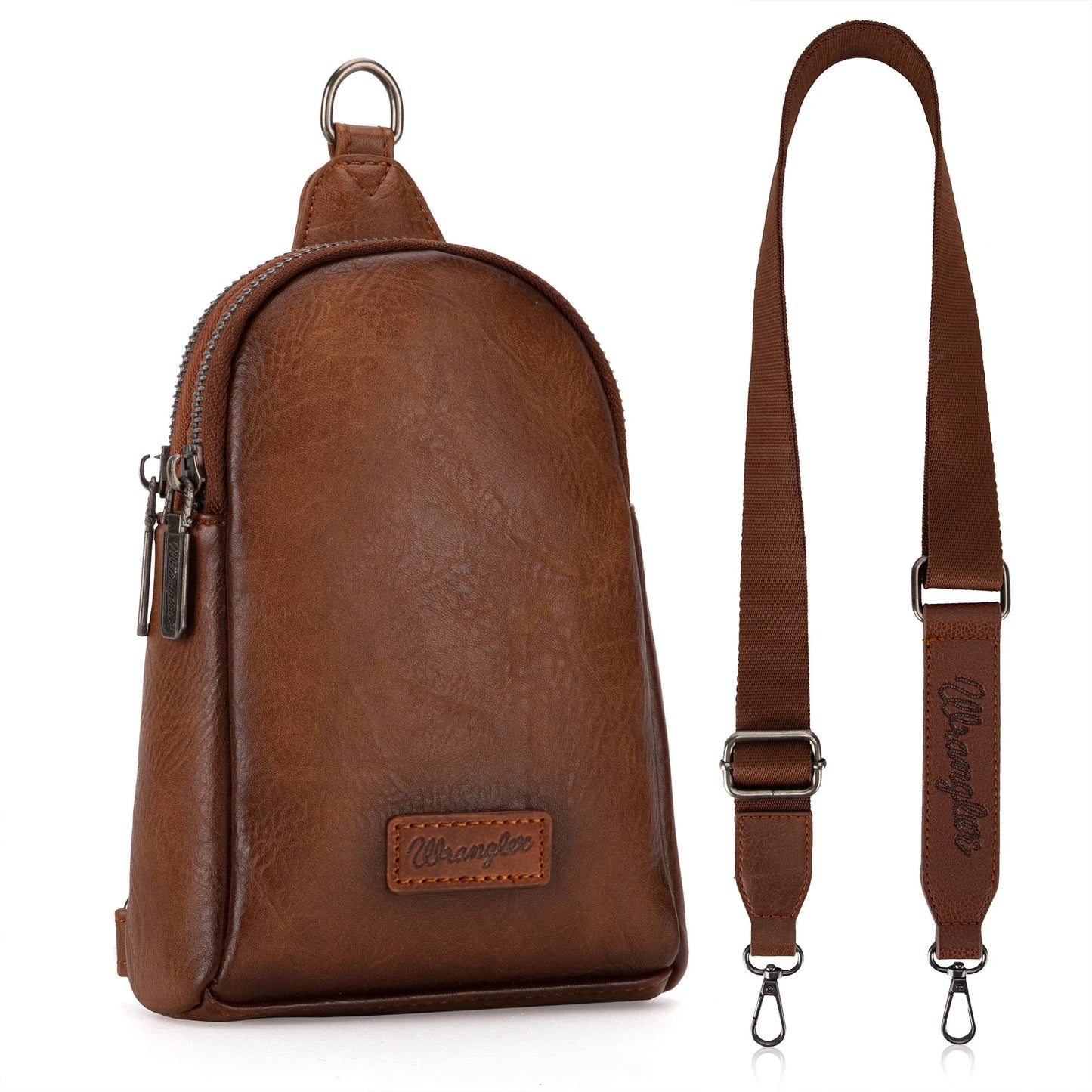 Wrangler Sling Bag/Crossbody- Brown