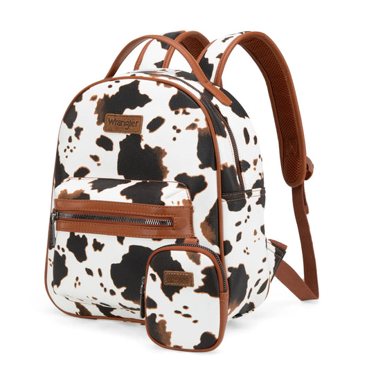 Wrangler Cow Backpack- Brown