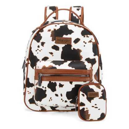 Wrangler Cow Backpack- Brown