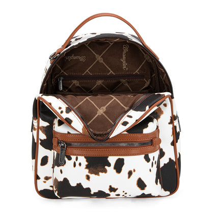 Wrangler Cow Backpack- Brown
