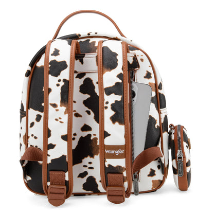 Wrangler Cow Backpack- Brown