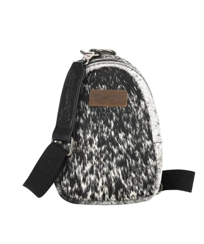 Wrangler Sling/ Crossbody Bag (Black Cow)