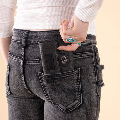 Wrangler Floral Mini Wallet | Black