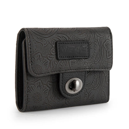 Wrangler Floral Mini Wallet | Black