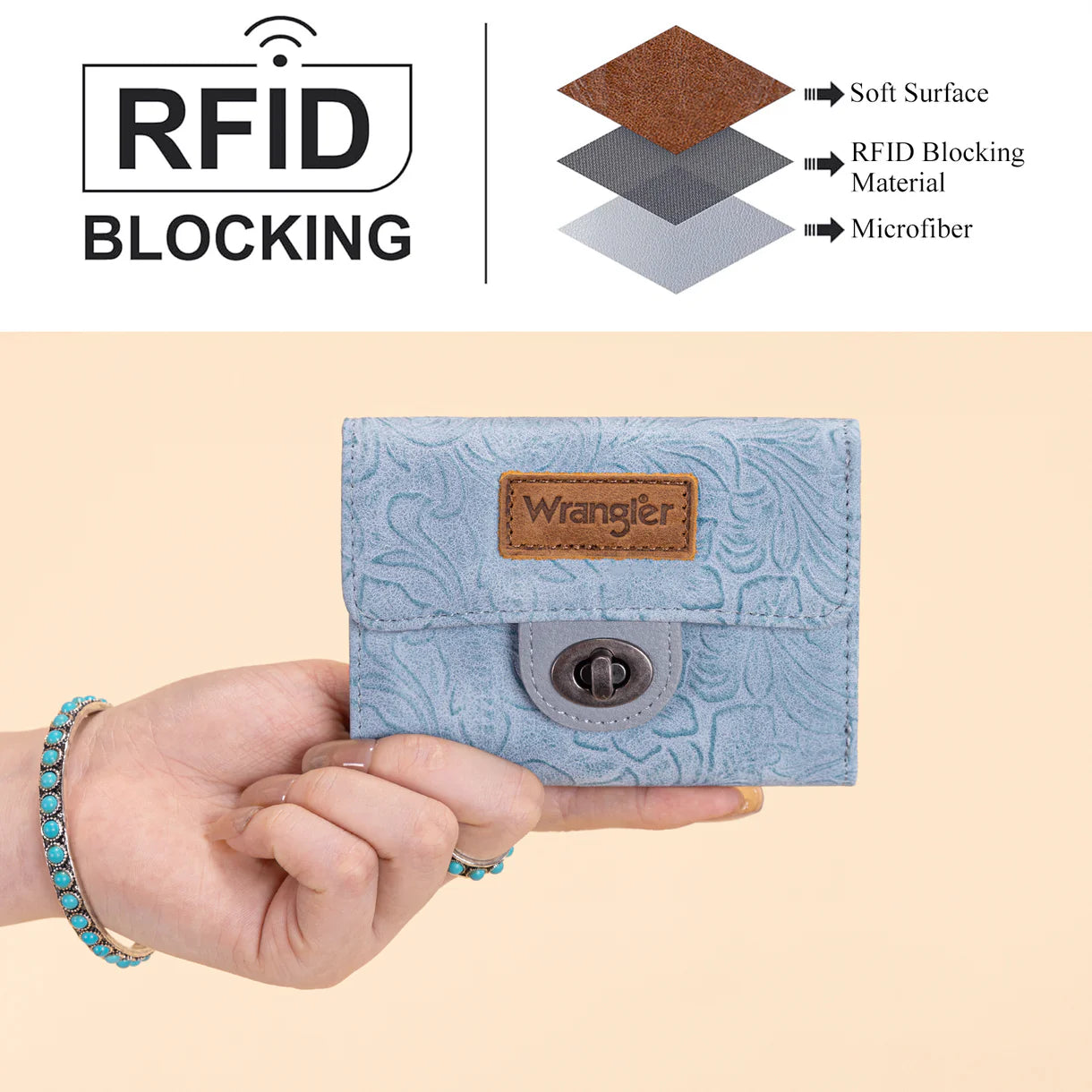 Wrangler Floral Mini Wallet | Jean