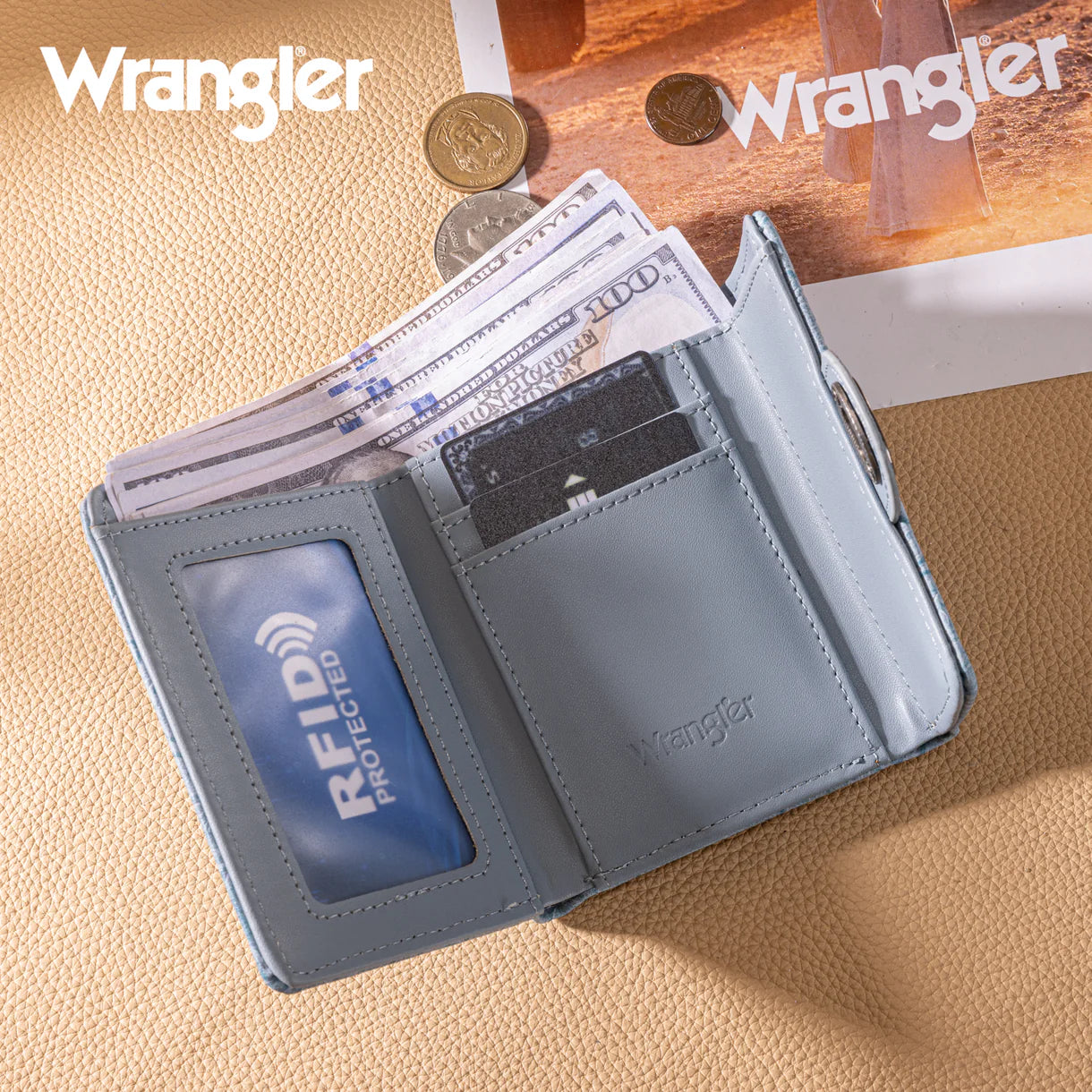 Wrangler Floral Mini Wallet | Jean