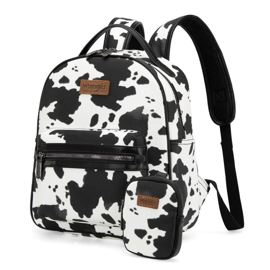 Wrangler Cow Backpack- Black