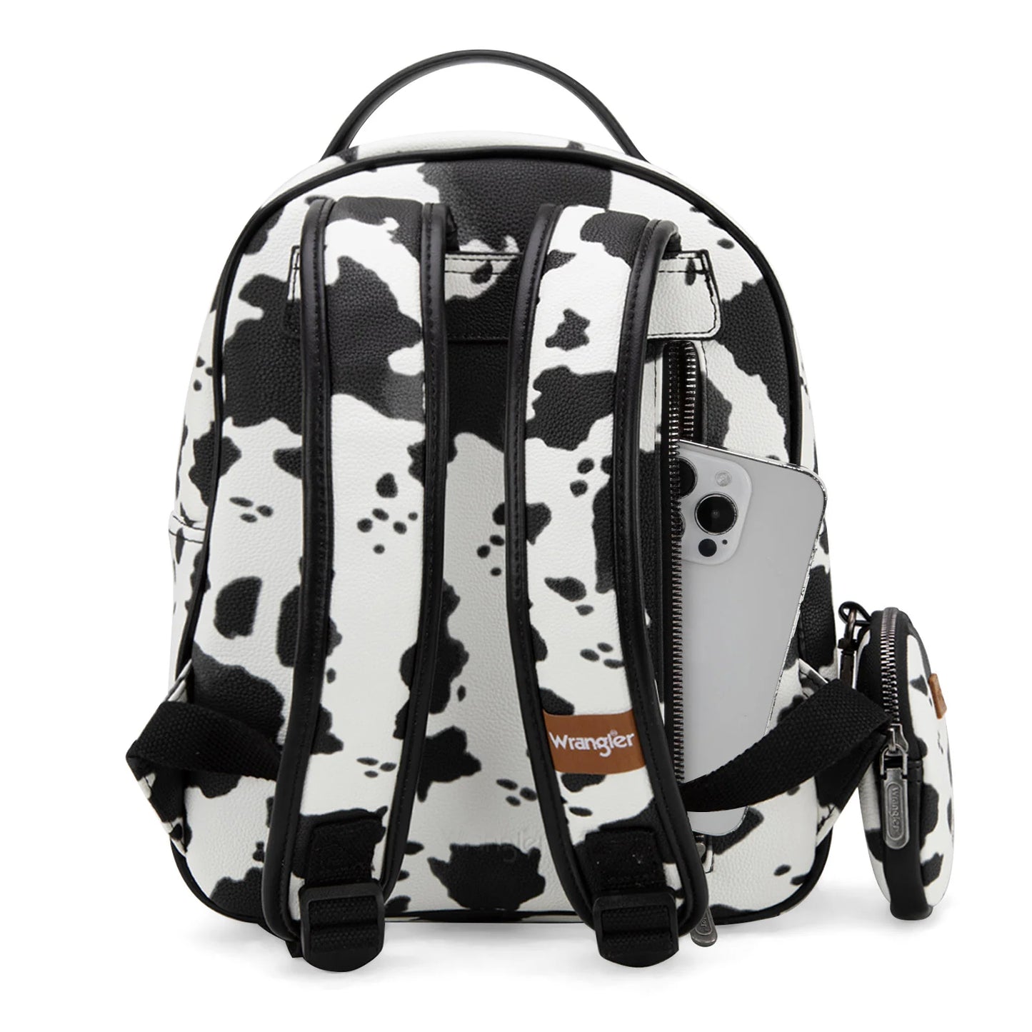 Wrangler Cow Backpack- Black