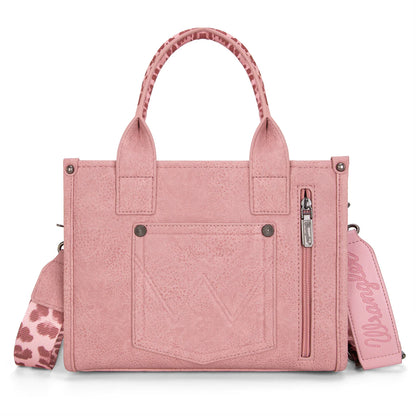 Wrangler Leopard Print Crossbody Tote | Pink