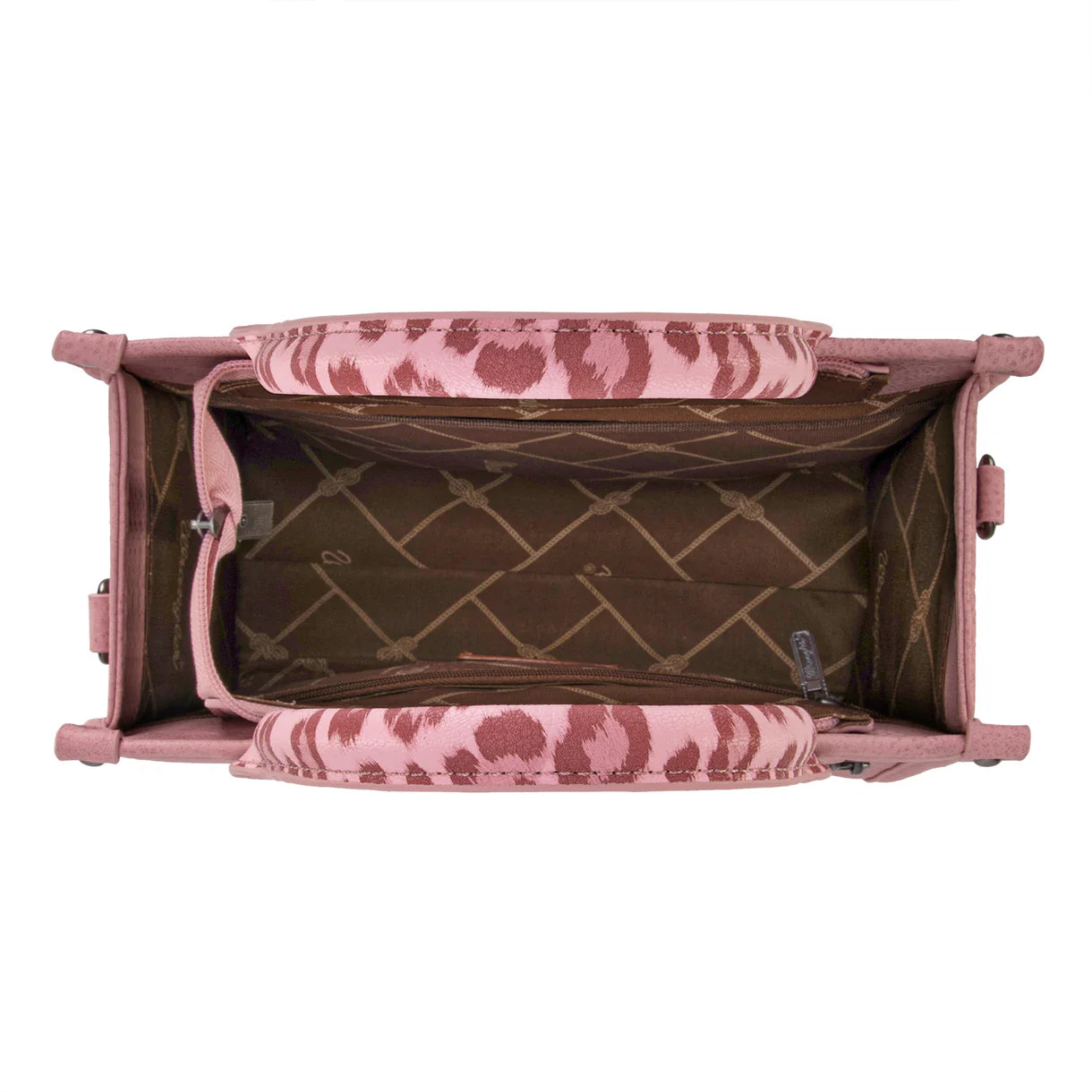 Wrangler Leopard Print Crossbody Tote | Pink