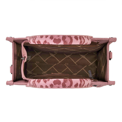 Wrangler Leopard Print Crossbody Tote | Pink