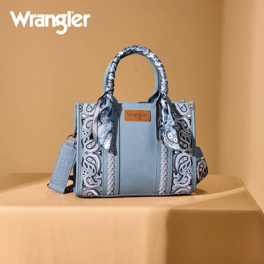 Wrangler Braided Paisley Bandana Tote Bag | Jean
