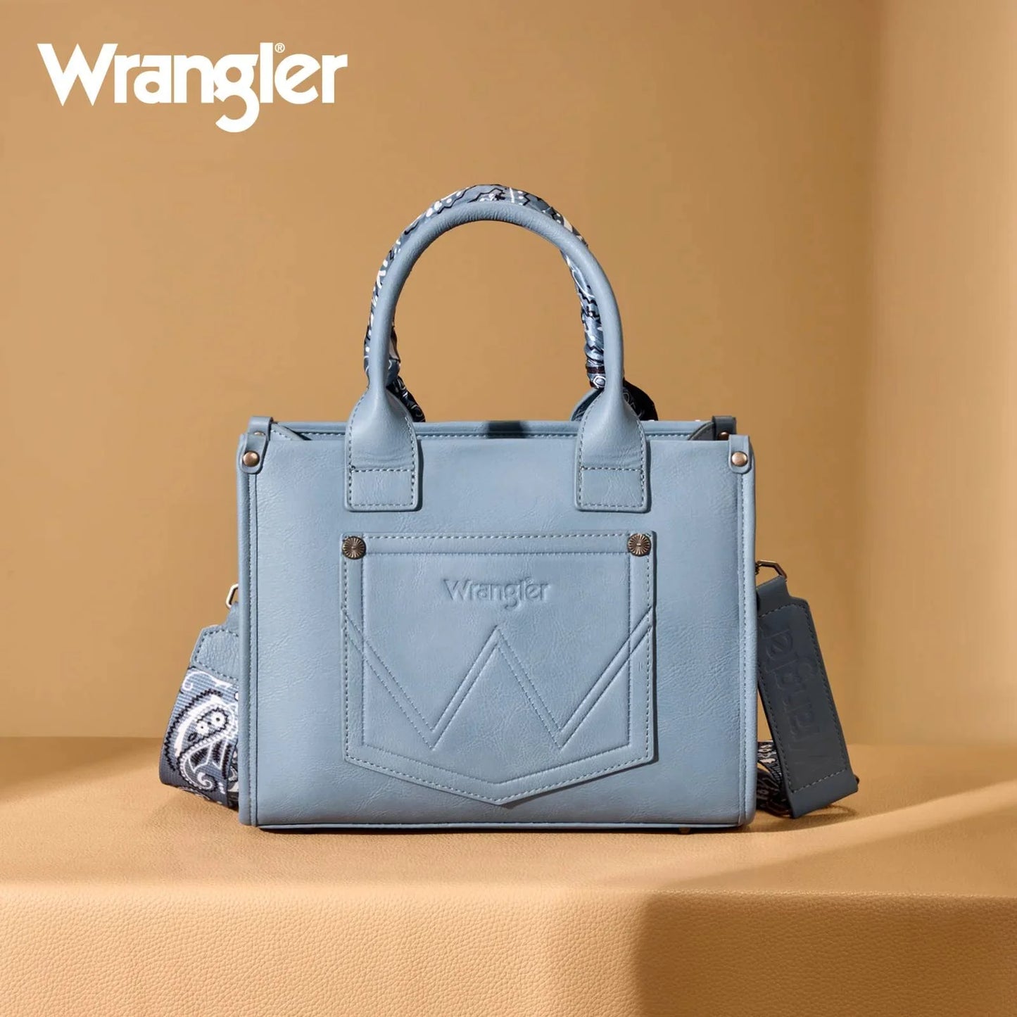 Wrangler Braided Paisley Bandana Tote Bag | Jean
