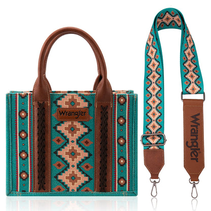 Wrangler Southwestern Crossbody Tote (Turquoise)