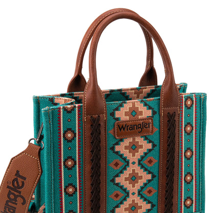 Wrangler Southwestern Crossbody Tote (Turquoise)