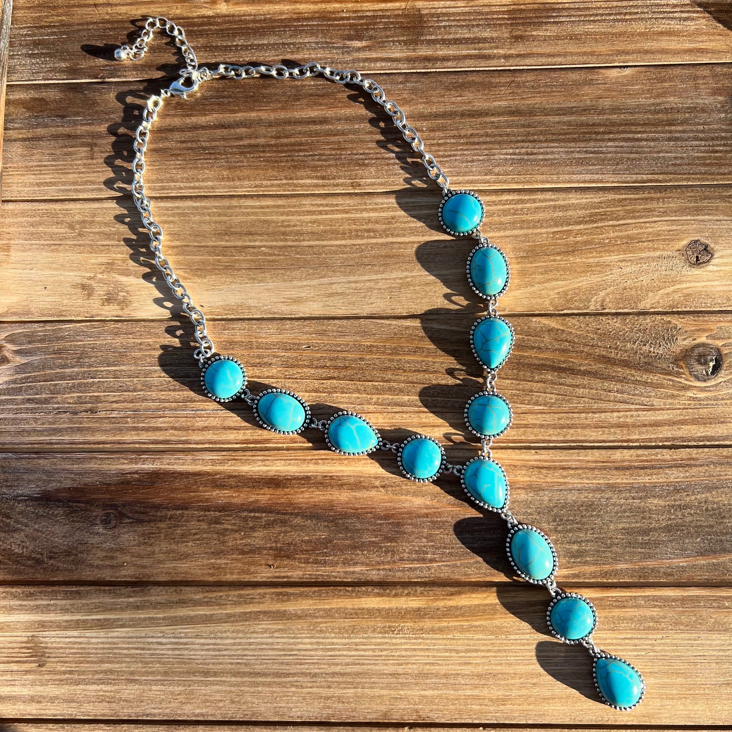 Turquoise Lariat Necklace