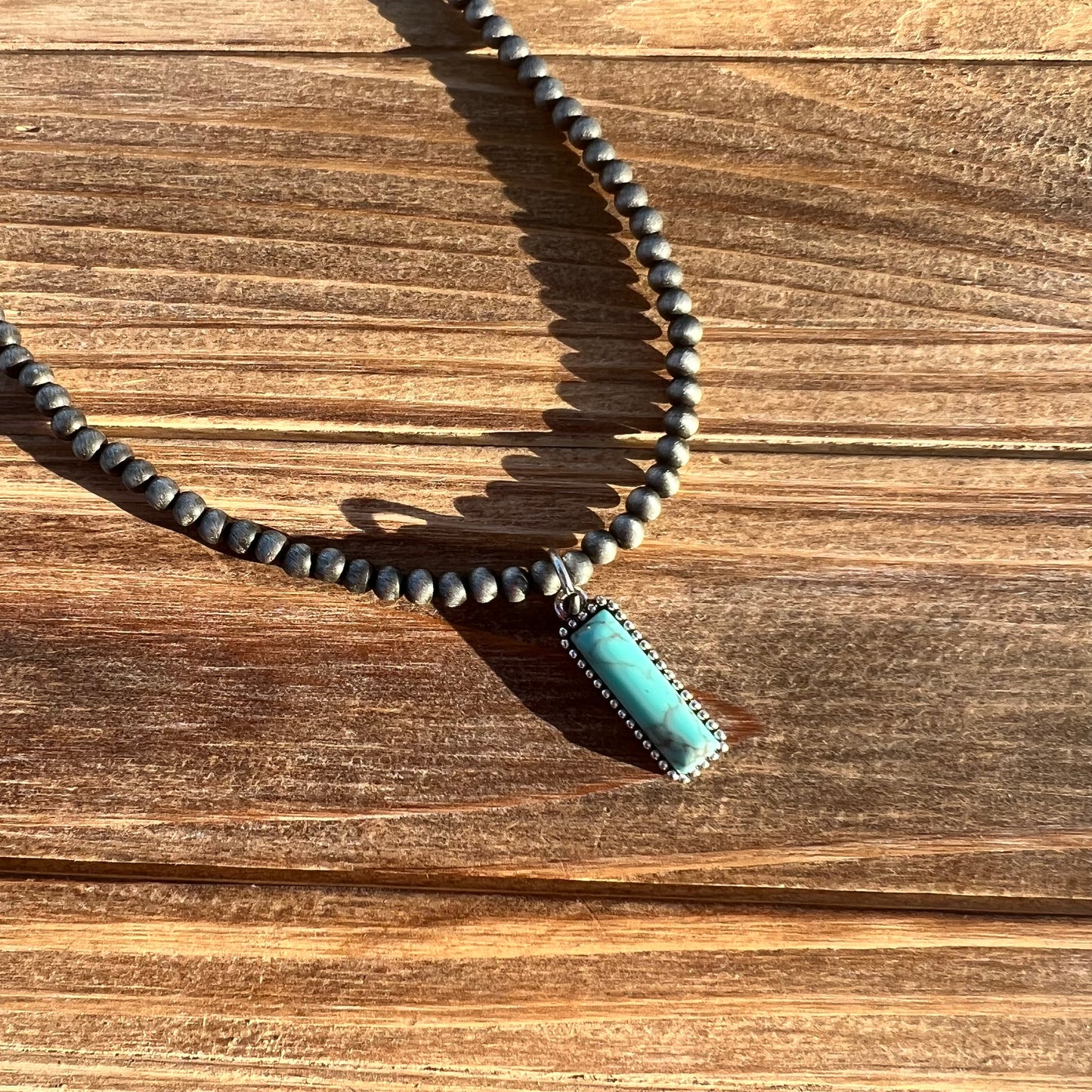 Turquoise Bar Choker